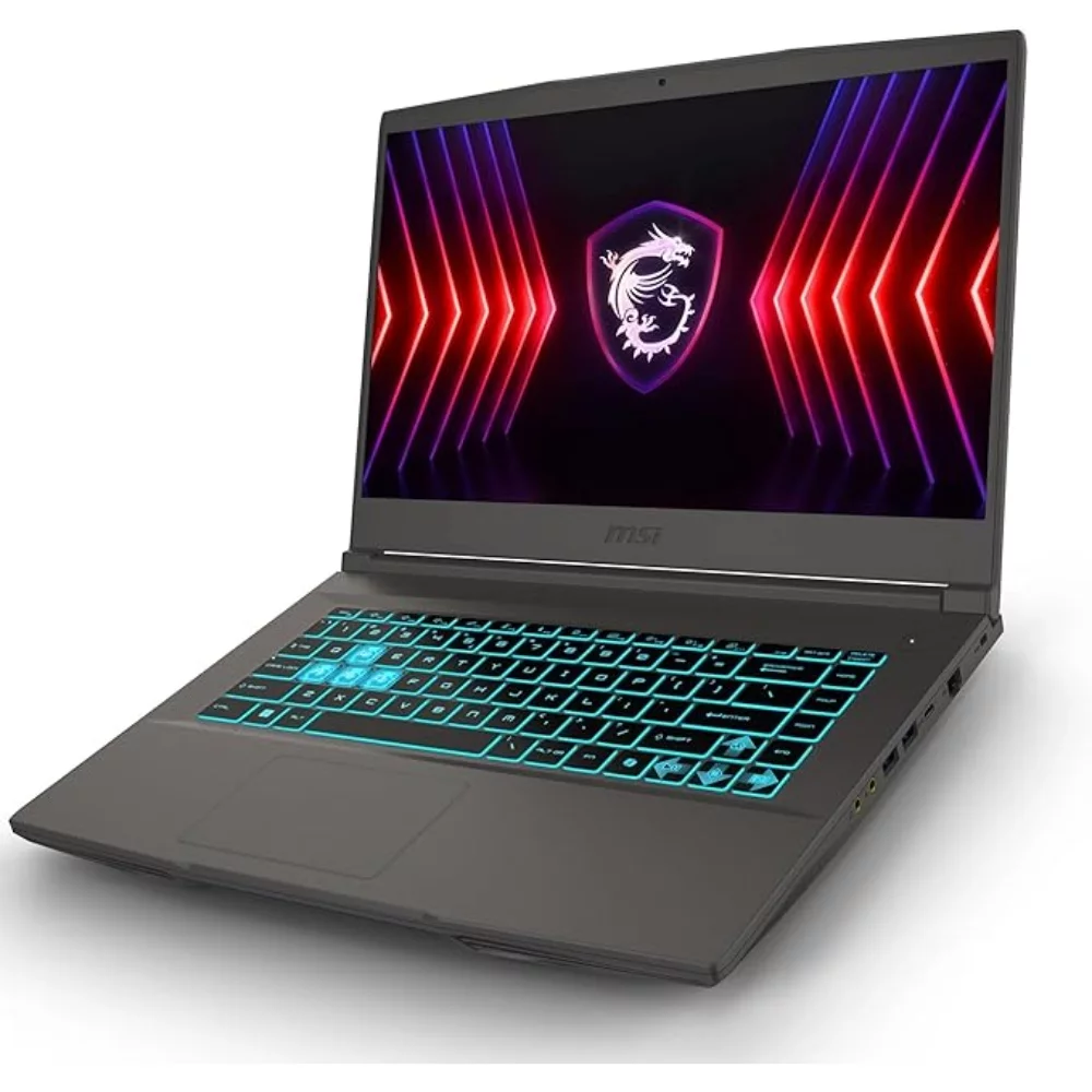MSI لابتوب العاب رفيع 15 15.6 انش FHD IPS 144Hz انتل ثماني النواة i5-13420H (بيتس i7-11800H) 16GB RAM 1TB SSD جيفورس RTX 3050 باضاءة خلفية USB-C ويندوز 11