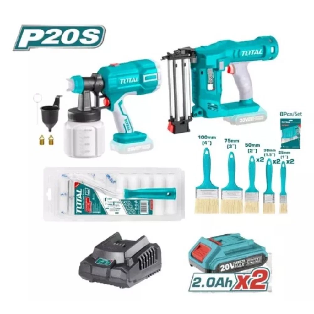 طقم معدات بطارية 20فولت توتالمتكامل 9قطع