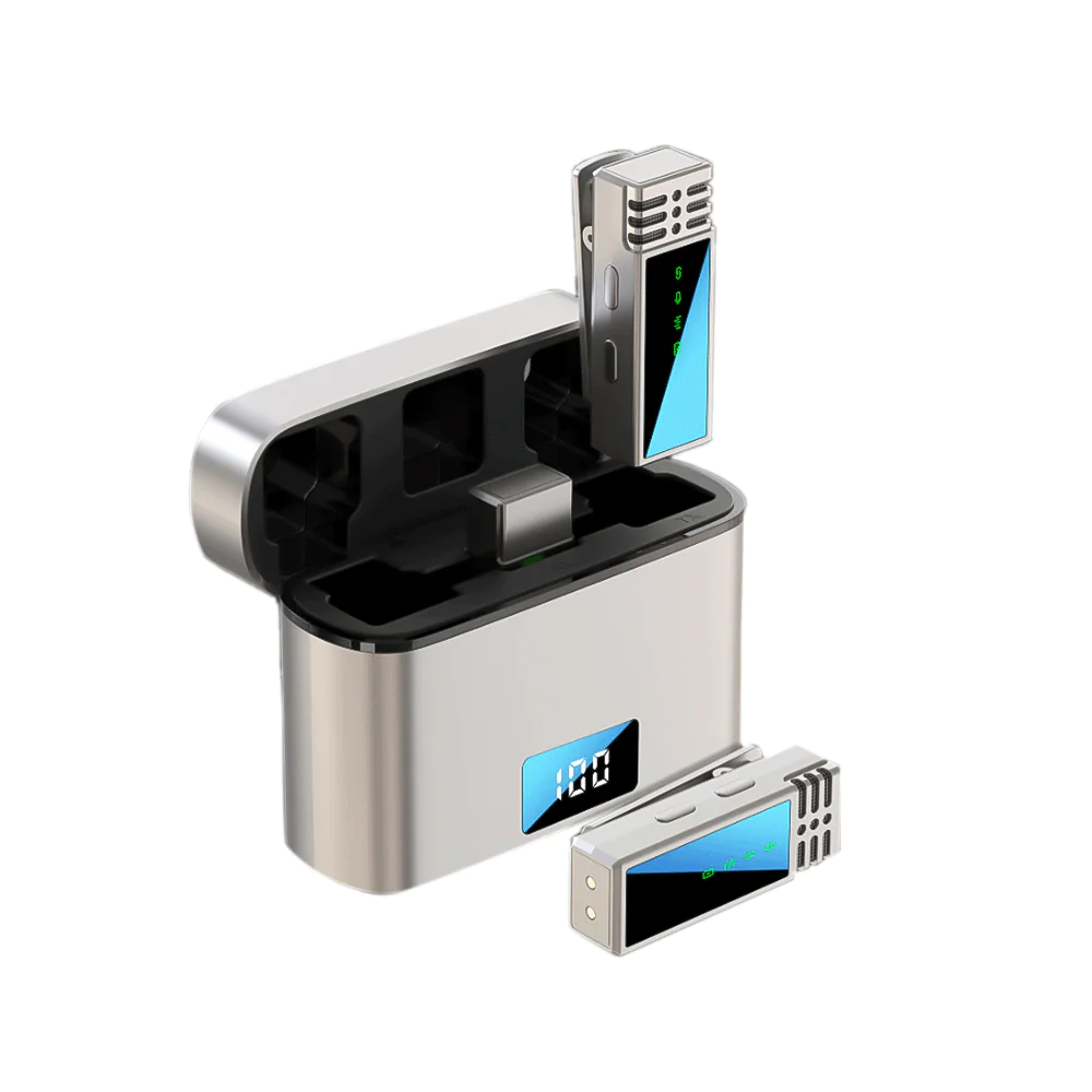 جماري ميكروفون لاسلكي 2.4G ثنائي للهاتف المحمول - موديل MW-15